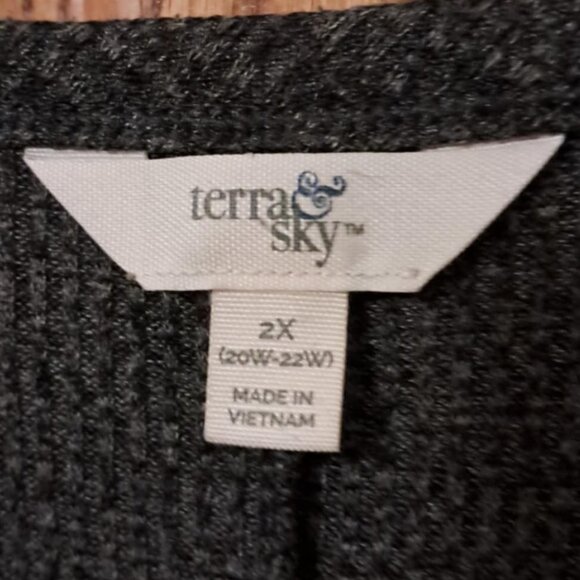 TERRA & SKY WOMENS SEATERS SIZE 2X - Picture 8 of 8